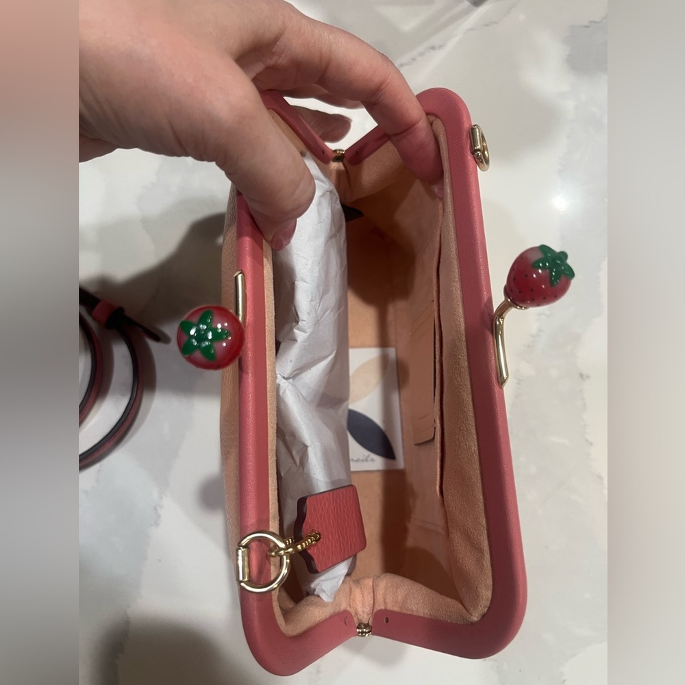Coach Nora Strawberry  kiss lock purse - Picture 4 of 9